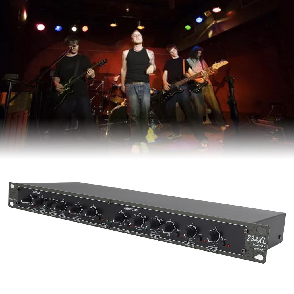 234XL Crossover Professional Stereo 2/3 Way Mono 4 Way Crossover for Outdoor Stage Performance US Plug 110V
