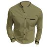 Men's Long-sleeved Solid Color High-end Shirt, Loose And Versatile Shirt For Men
