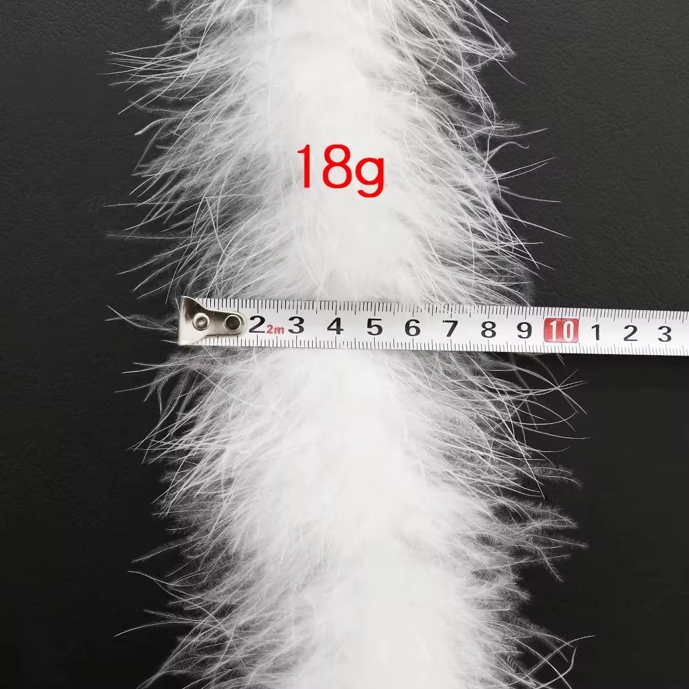 DIY 2 Meter Turkey Feather Boa Marabou Shawl 18-20g Feathers Scarf for Wedding Cosplay Party Clothing Costume Decoration Accessory