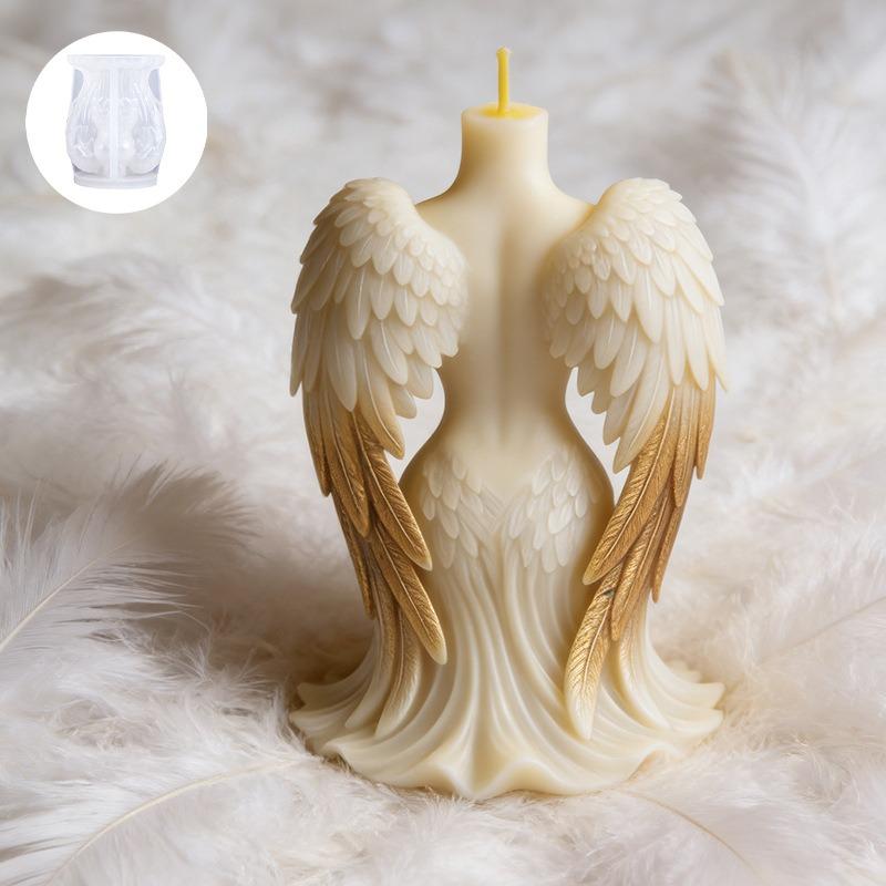 Resin Casting Mold Easy To Use 3d Angel Wings Mold Silicone Candle Mold Food Grade For Resin Crafts Making Soap Diy Crafts