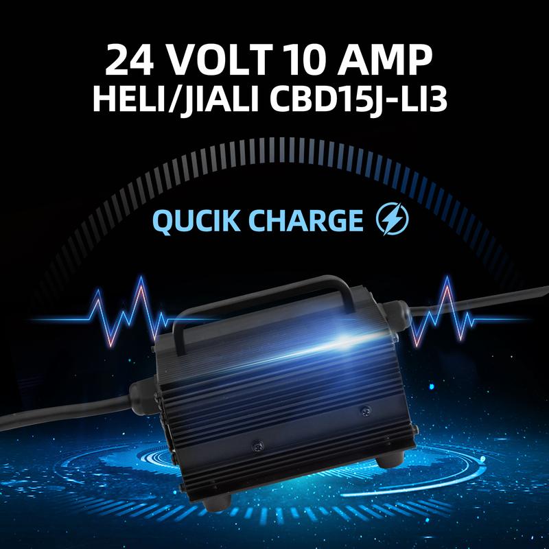 For HELI CBD15J-Li3 Electric Pallet Jack 24 Volt 10 Amp Lithium Battery Charger