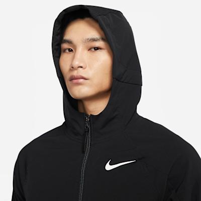 Nike Pro Jackets Men's Black Hooded Non Detachable Moderate Other