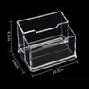 Acryl Display Schreibtisch Visitenkartenhalter Klar Container Organizer Name Karten Stehen für Büro