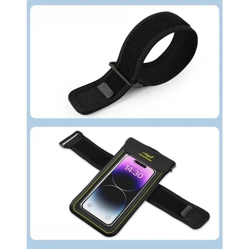 HAISSKY Armband Mobile Phone Waterproof Pouch For iPhone 17 16 15 14 13 Pro Max 16 Plus Hook Sponge Floating Swimming Diving Bag 6