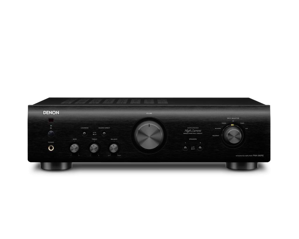 Denon Integrated Amplifier Entry Class Black PMA-390RE-K