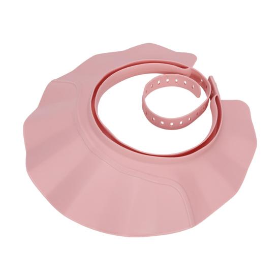 

Регулируемая шапка для купания, шампунь, козырек, мягкий щиток для мытья волос, не содержащий бисфенола А розовый