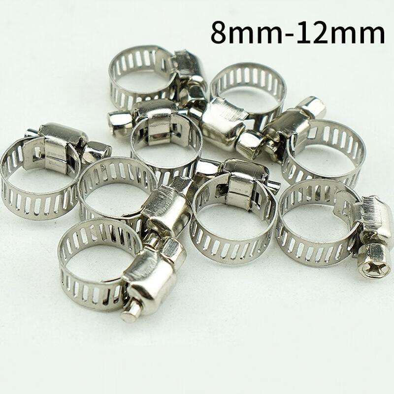 Guanshi PVC Pipe Clamps (8-12mm) - 100 Pack