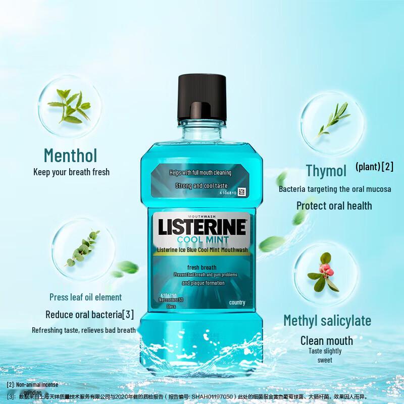 Listerine Cool Mint Antiseptische Mundspülung (3 Pack)