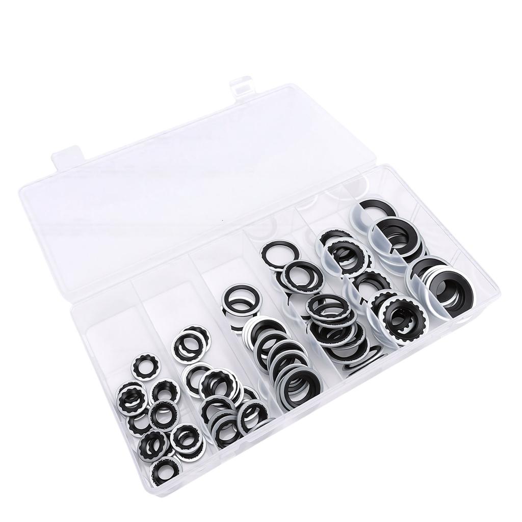 85PCS AC     Washers Kit 6 Size AC System   Gasket   Assortment Set ID 8mm-17.5mm