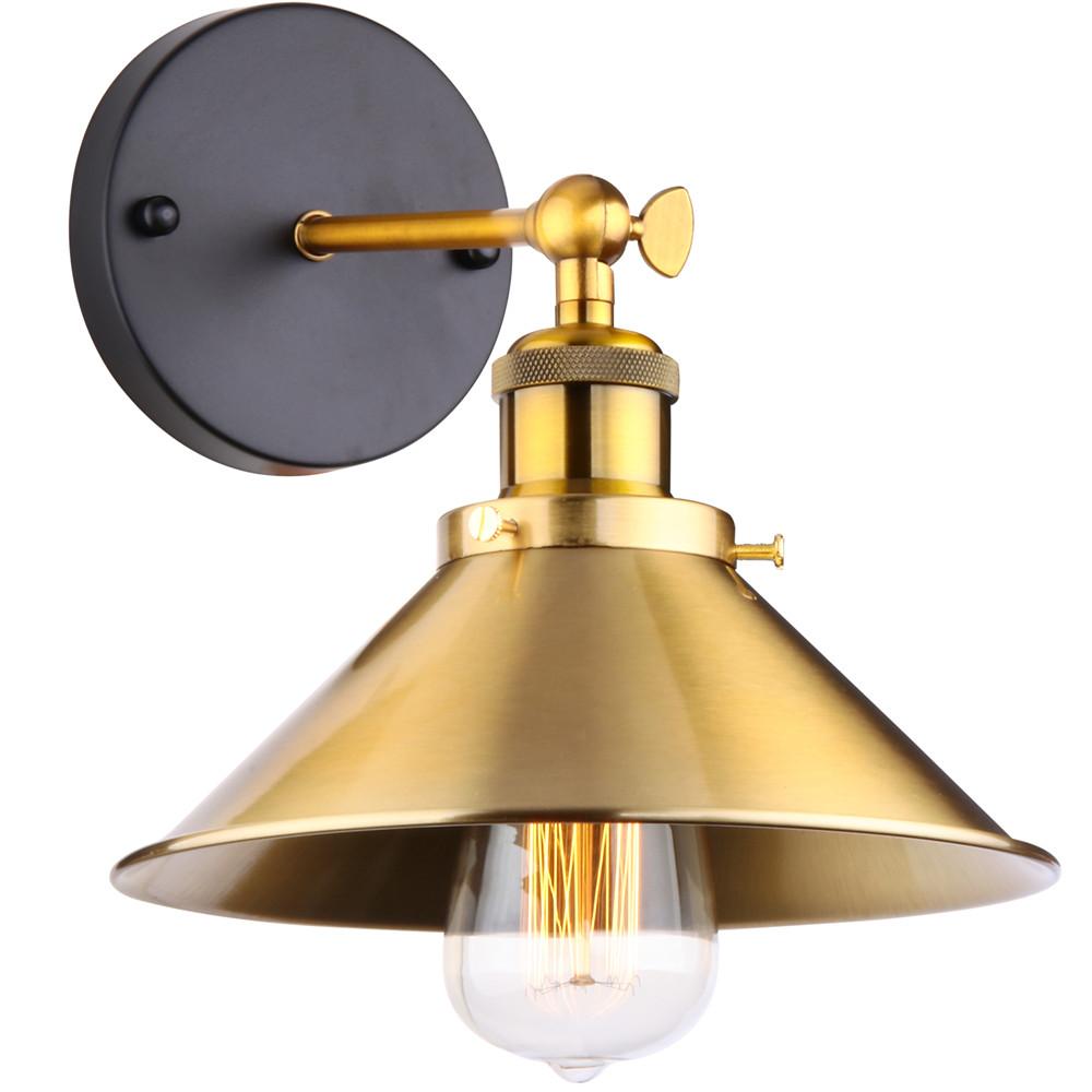 Wall Vintage Sconce Adjustable Brass Ceiling Light Fixture E27 Industrial Wall Lamp for Loft Restaurant Bar Hotel Cafe Bedroom