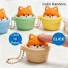 Finger Button Clicker Fidget Keychain Button Press Click Keyring  Gifts for Children