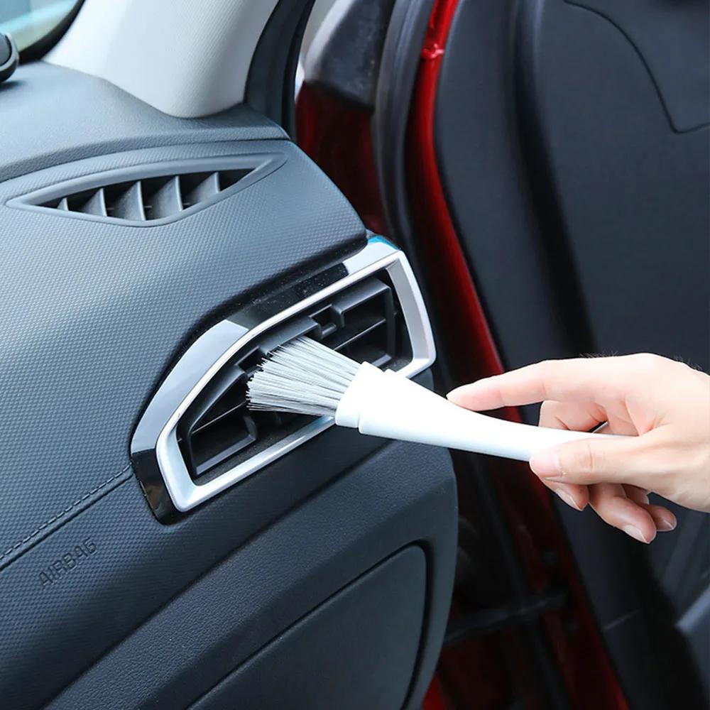 Window Door Track Deep Cleaner Brush with Narrow Scraper Head Multi Purpose Tile Gap Groove Cleaning Plastic Tool