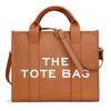 New Women's Bag Canvas Pu Solid Color Letter Tote Bag Simple Casual Large Capacity Handbag Shoulder Bag Women