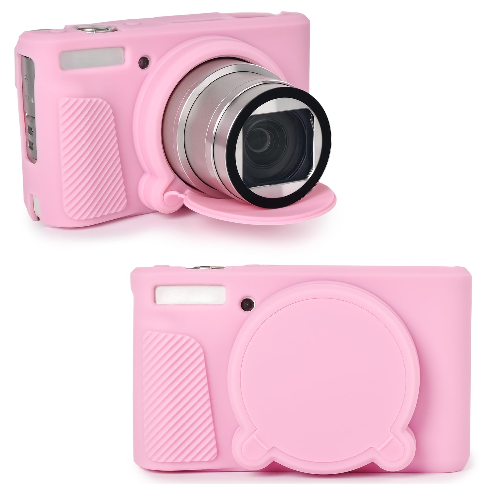 

Силіконовий чохол для камери Rieibi SX740 для Canon PowerShot Силіконова захисна кришка Сумісний з цифровими камерами Canon HS Чохол, Камера SX740/SX730, рожевий