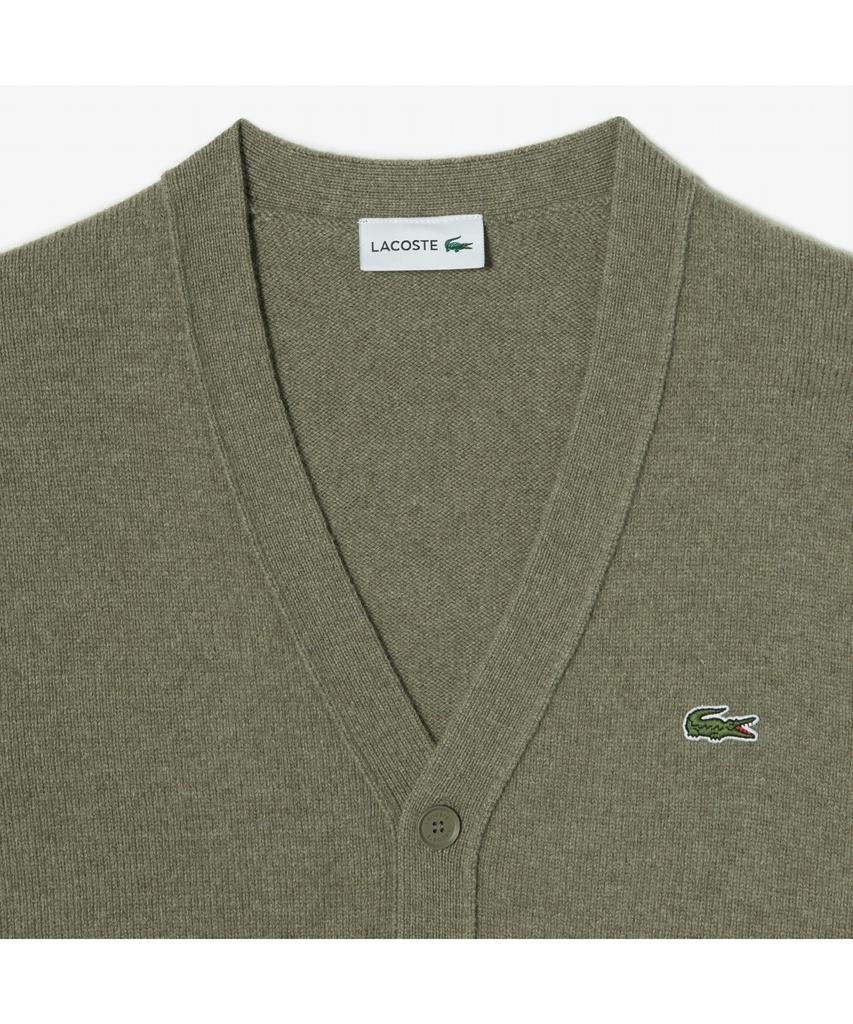 Lacoste Men'S V-Neck Wool Cardigan Ah660E-55N E9F