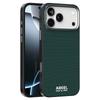 ABEEL For iPhone 17 Pro Max Case Compatible with MagSafe Printed PC TPU Aluminum Alloy Leather Phone Cover