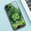 Lucky Four-Leaf Clover Phone Case Silicone Soft For IPhone 17 16 15 14 13 12 11 X XR Plus Pro Max Plus