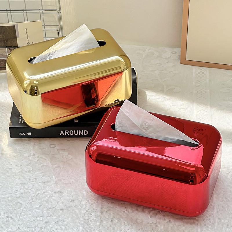 Light Luxury Plastic Tissue Box For Living Room Decor Fashion Gift