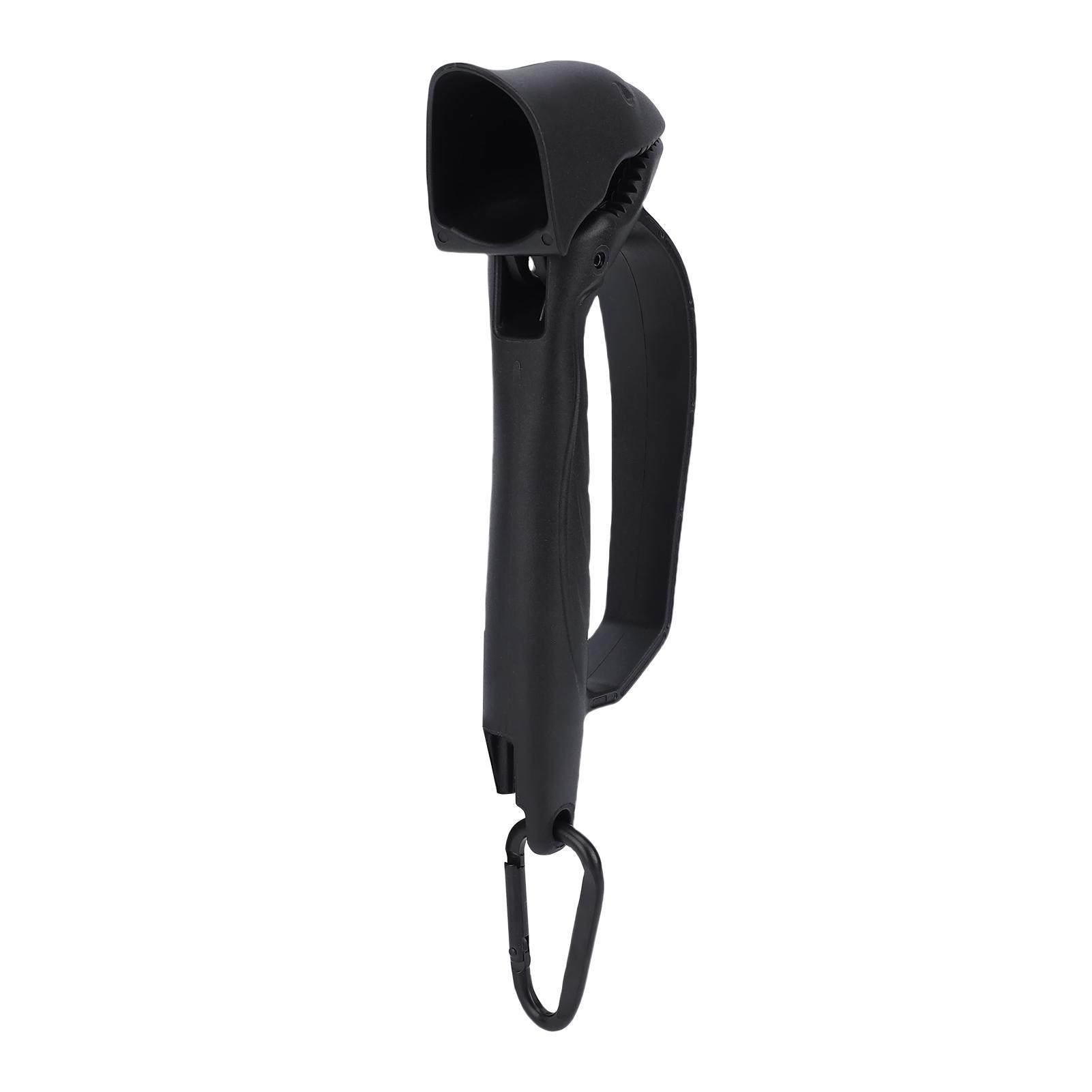 Plastic Fish Lip Gripper Multi functional Tungsten Steel Fishing Line Cutter Tool with Ergonomic Handle Black