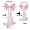 1pc Giant Pink Bow Party Decoration, Elegant Festival Event Decoration Polyester Pendant Suitable for Weddings and Celebrations
