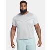 Nike T Shirts Men's Silver Crew Neck Moderate Straight Fit DM4753-084