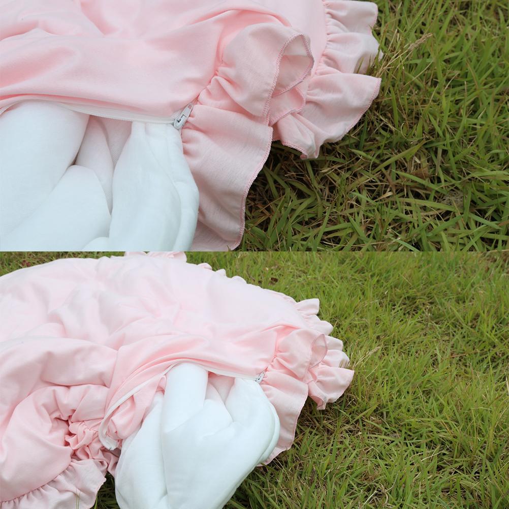 100cm Kids Round Ruffled Baby Play Mats Soft Cotton Crawling Pad Kids Game Mat Kids Room Decor