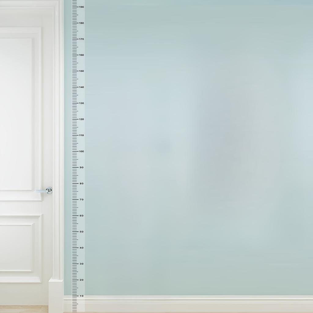 2m Wall Height Measurement Card - Modern Style, Durable PC Material, Writeable & Removable, Accurate 2m Per Sheet|Wall Decor