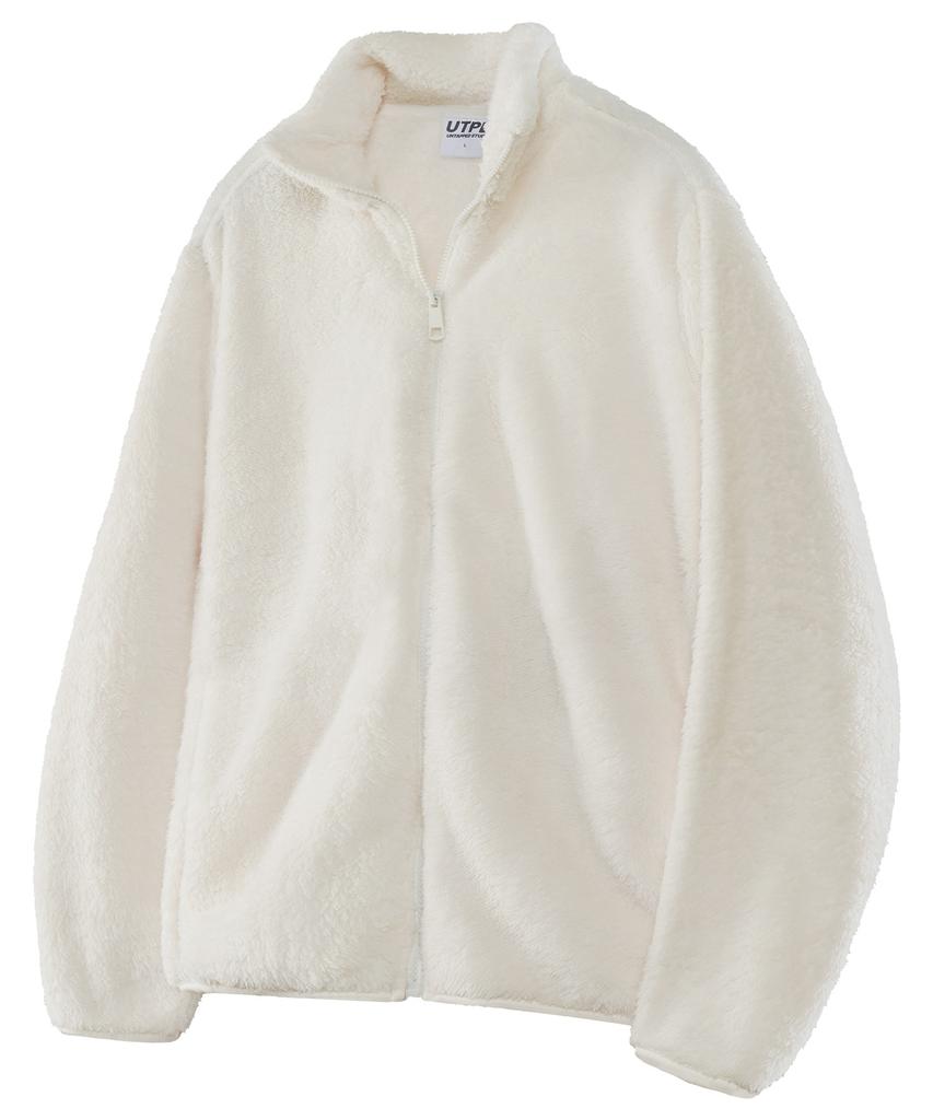 Untapped Studio Soft Basic Fur Fleece Zip-Up Jacket 3 Colors
