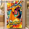 Beach TowelPokémon Custom Name Text Personalized Soft Towel for Beach Pool Indoor Home Decor Gift
