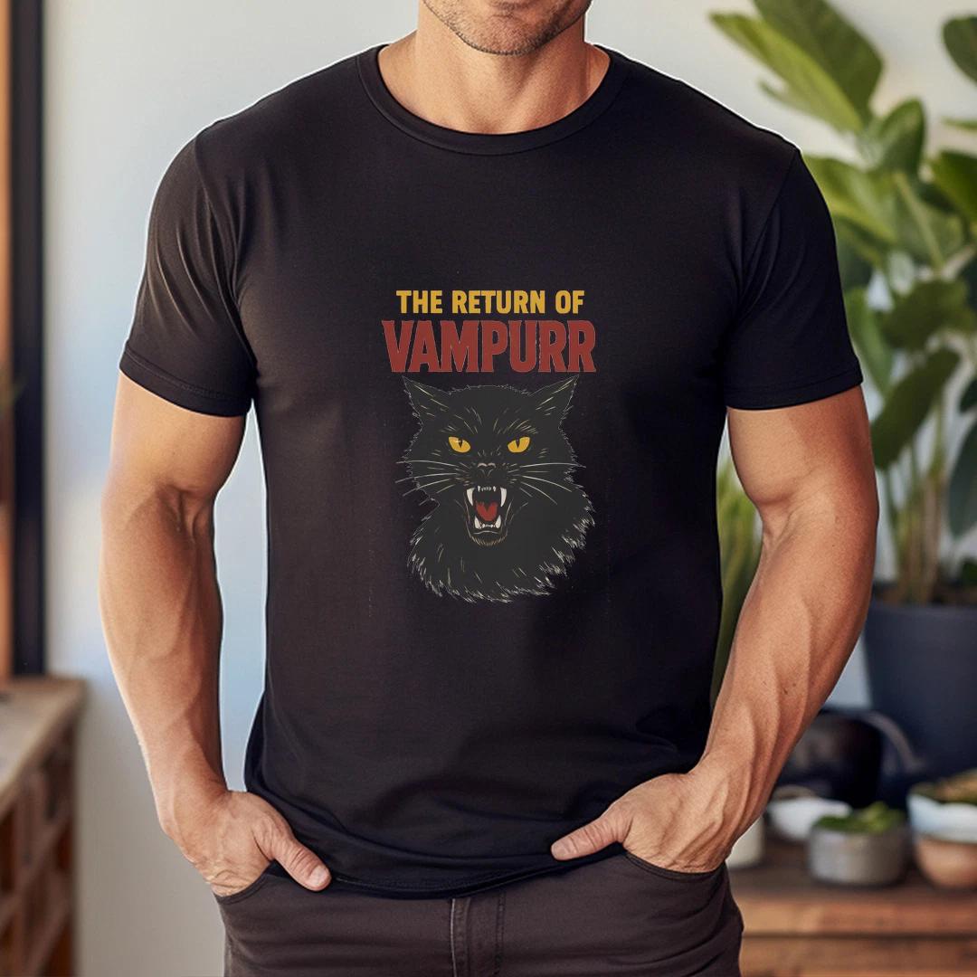 The Return Of Vampurr Black Cat T-Shirt L