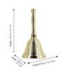 Craftvatika Brass Pooja Bell Ghanti for Mandir - Handbell for Puja Room, Home and Temple