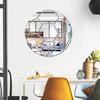 1pc Football Mirror Wall Sticker, 3D Self-Adhesive Acrylic Decal for Living Room, Bedroom, Office, Restaurant Wall Decor