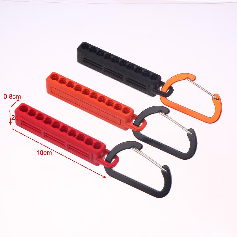 Portable 10 Holes Storage Case Organizer Screw Driver Head Drill Bits Stand Case Tools Hex Shank Screwdriver Bit Holder