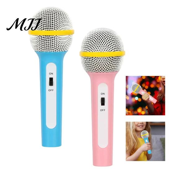 Childrens Role-play Microphone Stage Toy Educational Fake for Kids Realistic Lightweight Plastic Role Play Singing Hosting Interview Gift Children