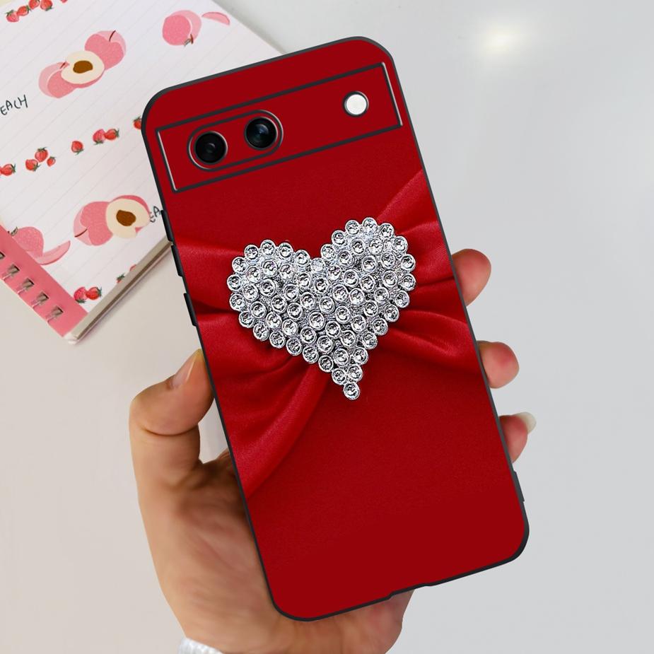 For Google Pixel 8A Case Pixel8 Pro Cute Cat Flower Painted Cover Silicone Phone Case For Google Pixel 8 Pro Pixel8A Soft Fundas