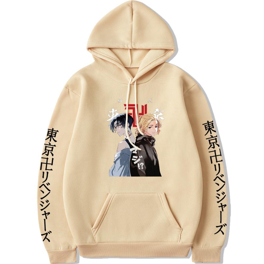 Tokyo Revengers Anime Print Loose Hooded Sweatshirt