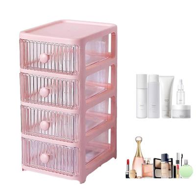 Scatola portaoggetti per trucco e gioielli con cassetto Scatola portaoggetti in plastica per trucco di grande capacità Scatola portaoggetti per smalto per unghie Rossetto Cura della pelle Scatola portaoggetti per cosmetici