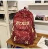 Casual Printed Schoolbag Male High School Student Fashion Large Capacity Backpack Female College Student Computer Backpack
