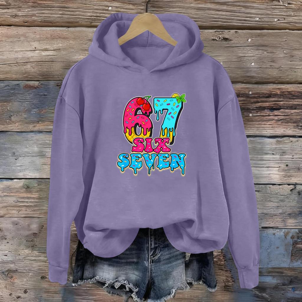 Women's Fashion Daily Versatile Casual Sweatshirts Long Sleeve Hooded Top Sweatshirts