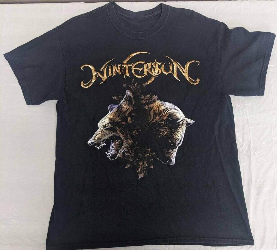 Wintersun Forest Seasons Wolves Camicia Classica Nera Unisex S-5XL E1931