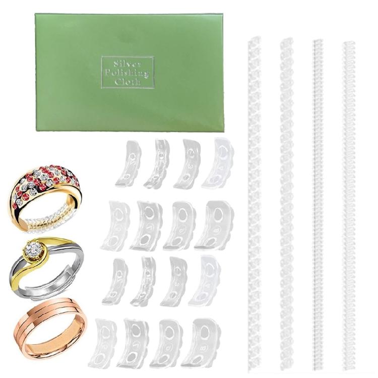 Invisible Ring Size Adjuster for Loose Rings Transparent Ring Guard 4 Sizes