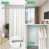 Adhesive Shower Curtain Rod Holder,No Slippage Wall Mount Retainer of Shower Rod for bathroom,Heavy Duty Tension Rod Brackets No Drilling(Shower