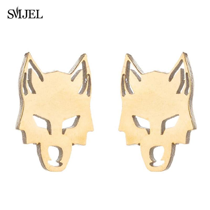 Stainless Steel Bat Stud Earrings For Women Men Punk Funny Halloween Party Gift Black Bat Earings Studs Jewelry Wholesale