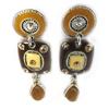 Les Trésors De Lily [F6019] - Brown 'Esmeralda' Designer Earrings