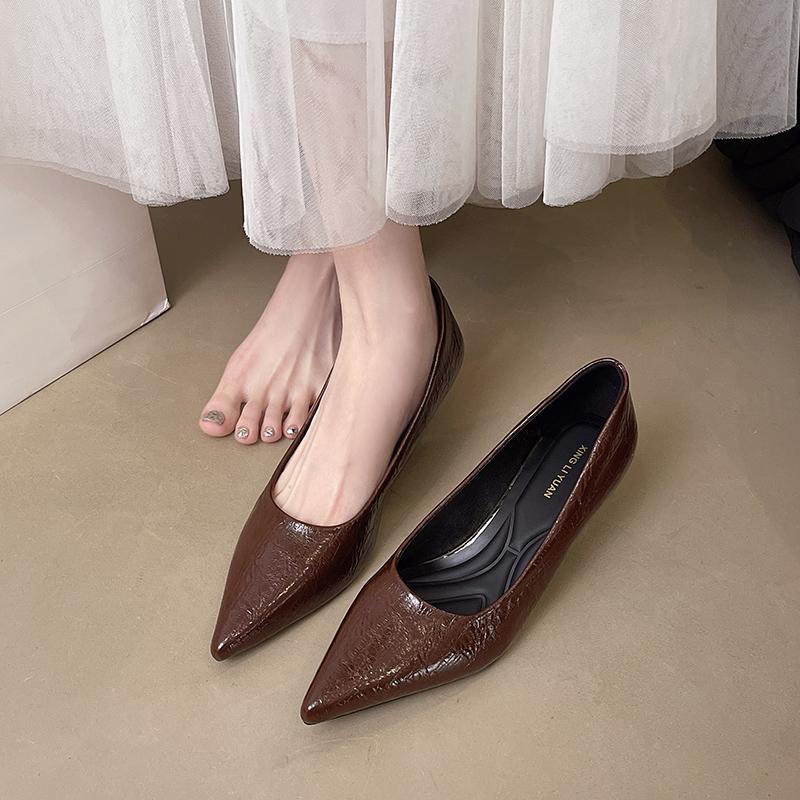 2026 Spring Women's Retro Solid Color High Heels Comfortable Wedge Sandals Fashionable Outdoor Walking Shopping Casual Shoes