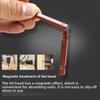 Magnetic Hex Screwdriver Bits, S2 Bronze Steel Long Reach Hex Bit, Magnetic Impact Driver Bits