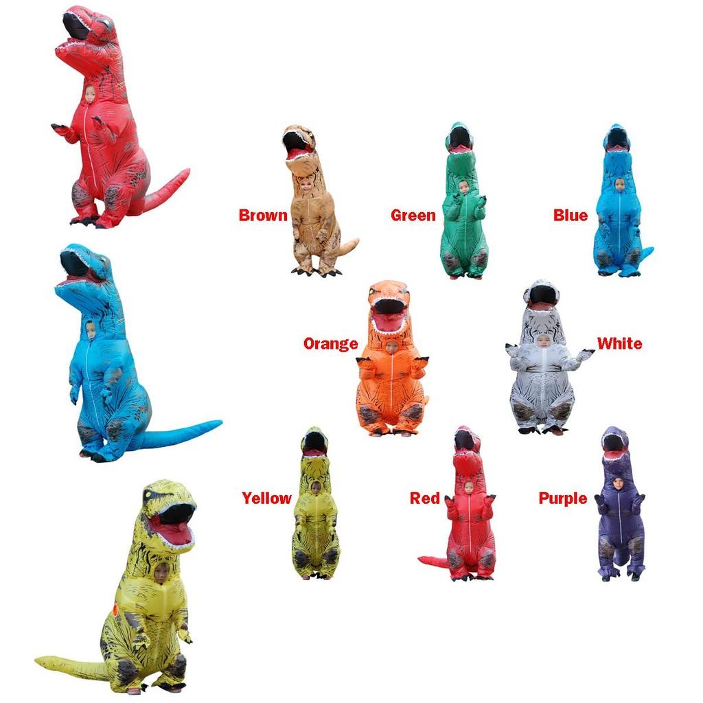Unisex T-rex Inflatable Dinosaur Costume With Compact Storage And Comfort