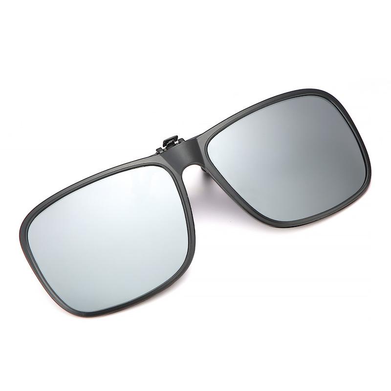 Non-polarized Sunglasses Clip for Men and Women Flip Up Polarized Sun Glasses Driving Night Vision Clip-on Style Fishing Cycling Eyewears