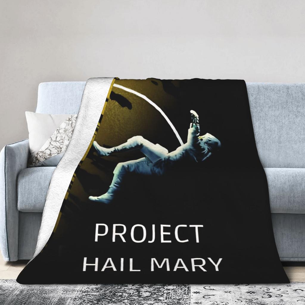 Si Fi Project Hail Mary Blankets Plush Throw Blankets Airplane Travel Portable Lightweight Bedsprea,