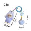 Flocking Rag Pendant Keychain Small Doll Plush Tide Play Student Couple Bag Pendant Mobile Phone Chain